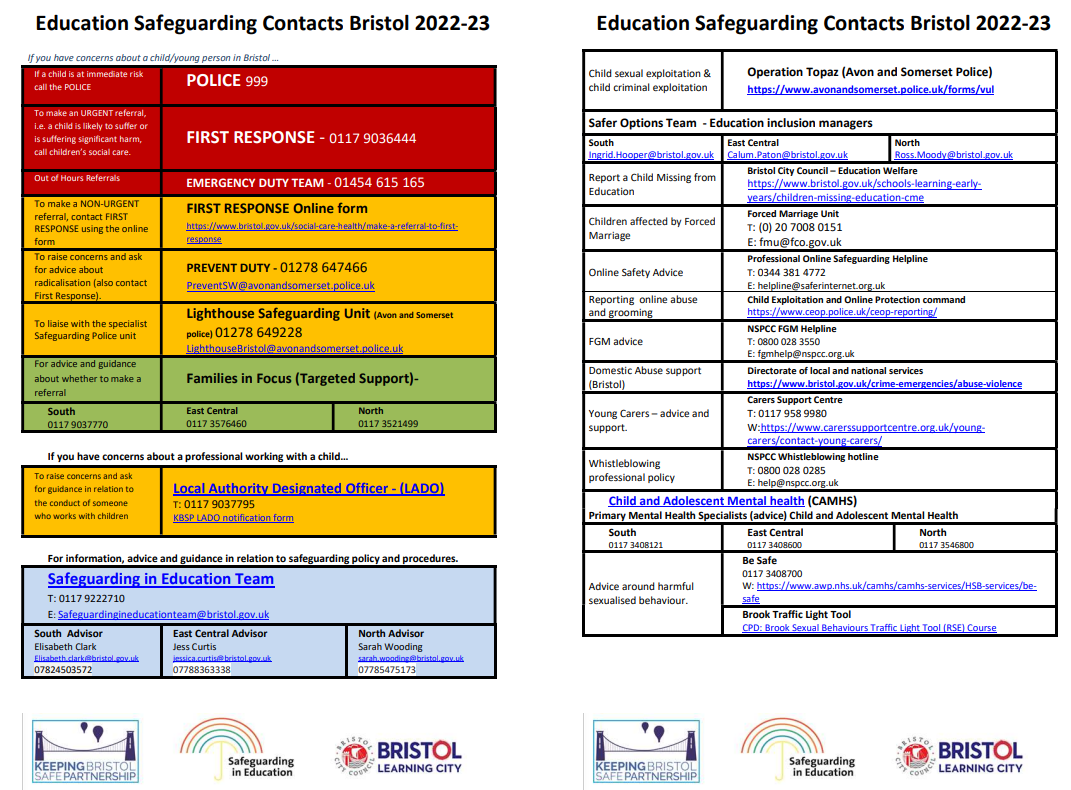 Bristol contacts