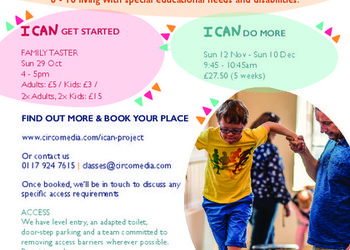 I Can Circus Workshops at Circomedia